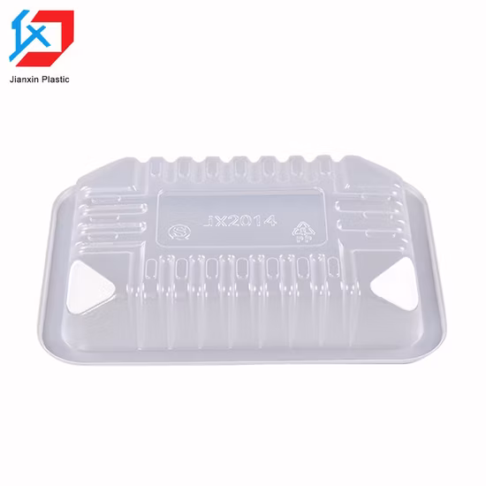 Bandejas de embalaje de plástico PLA para mascotas desechables de alta calidad para alimentos congelados para carne