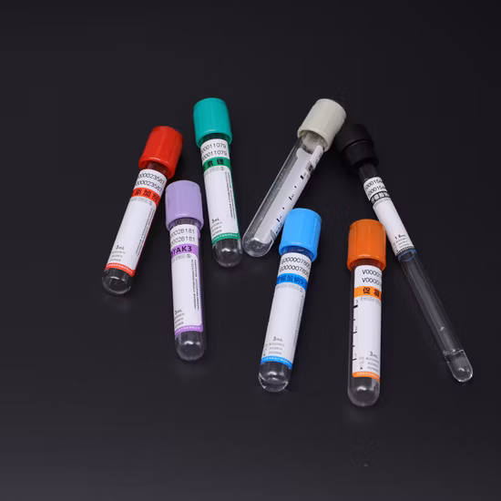 Tubo disponible del vidrio EDTA K2 K3 del animal doméstico de la colección de sangre del vacío del suministro médico del mayorista